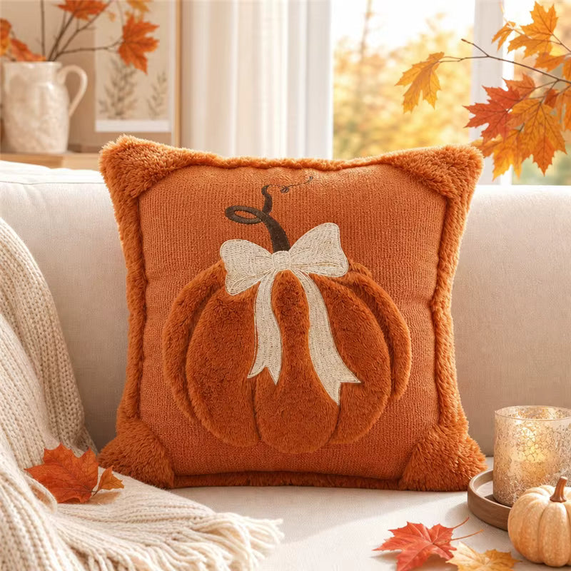 Autumn Pumpkin With Bow